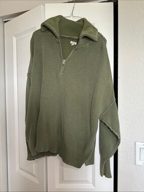 Aerie Quarter Zip Sweater